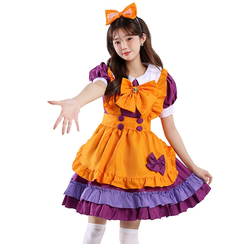 Orange Maid Lolita Costume for Women detail image 5