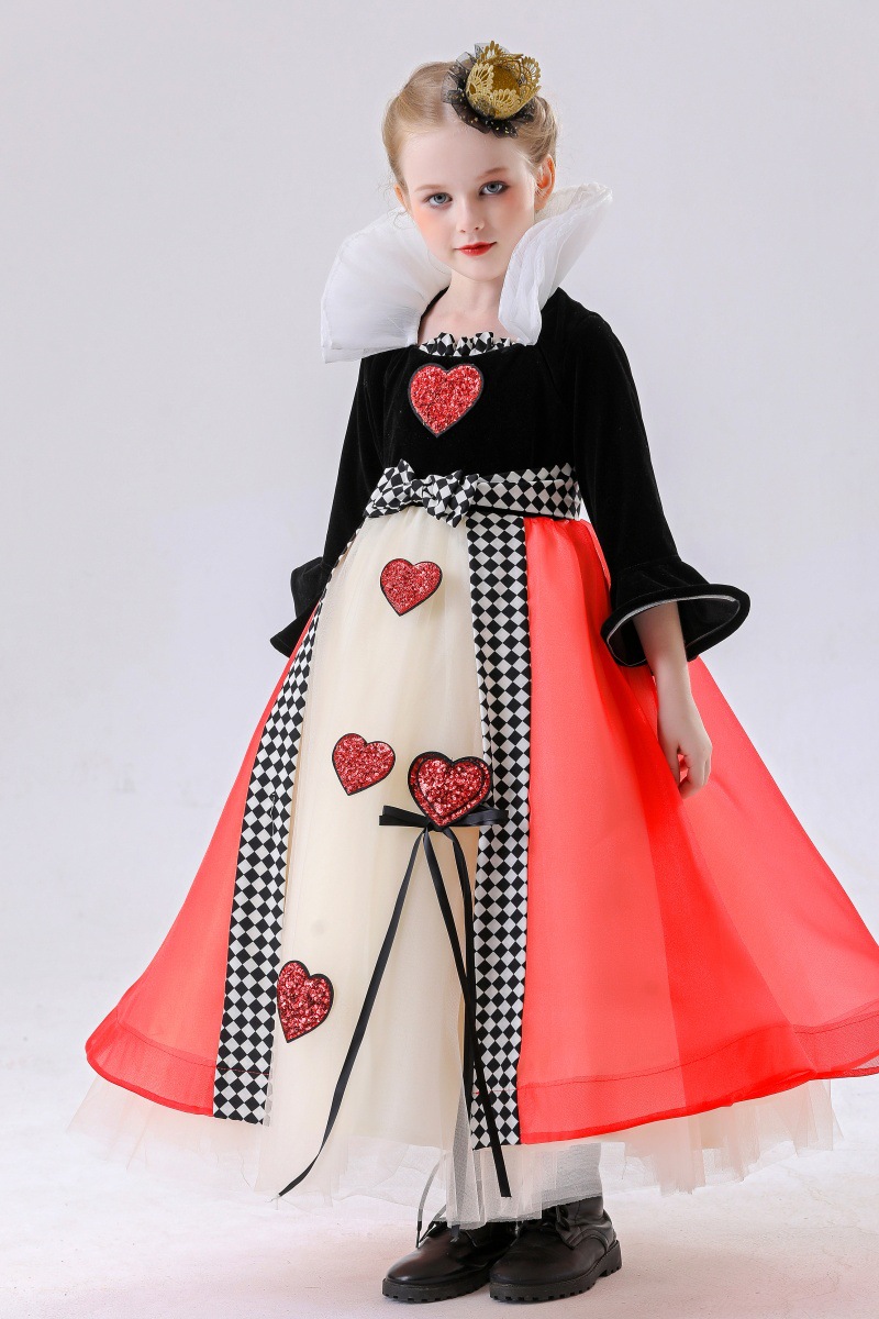 Royal Heart Queen Costume for Girls detail image 3