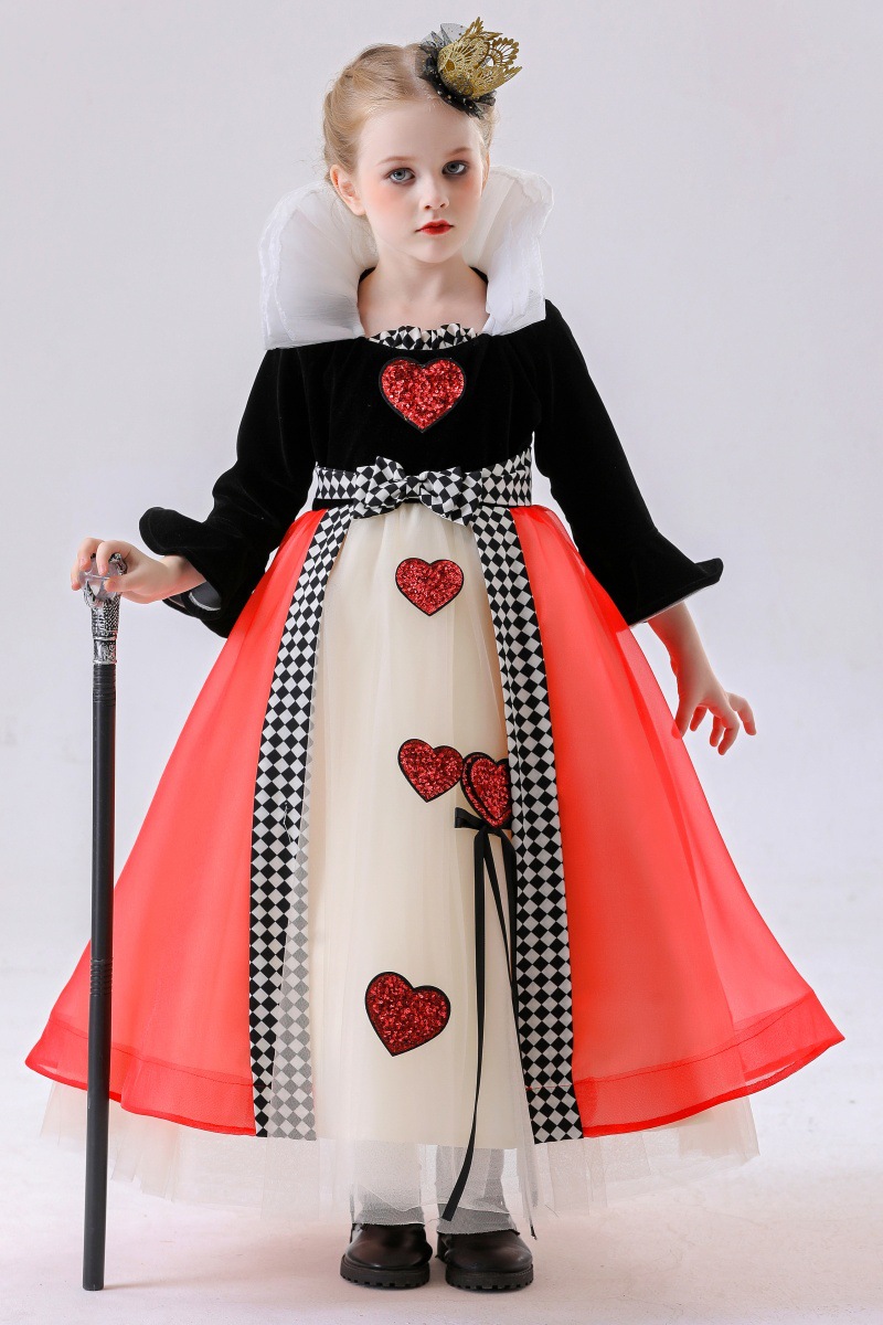 Royal Heart Queen Costume for Girls detail image 2
