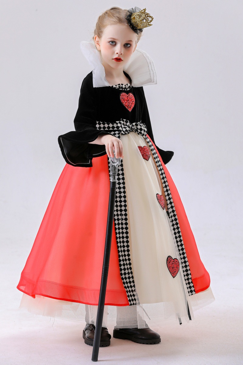 Royal Heart Queen Costume for Girls detail image 5