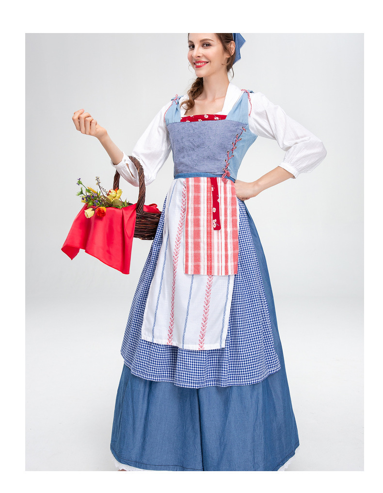 Medieval Farmhouse Maid Dress for Girls and Women detail image 3