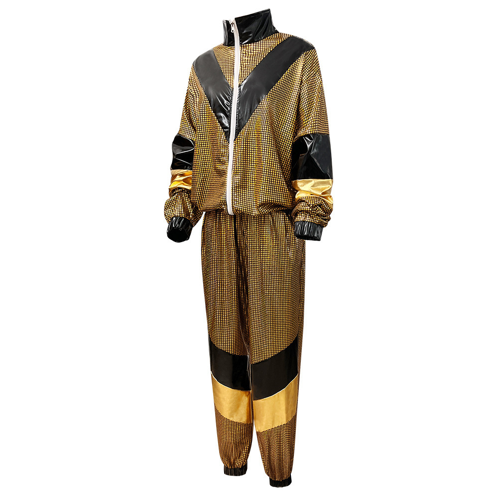 80s Hip Hop Disco Tracksuit Costume for Adults detail image 12