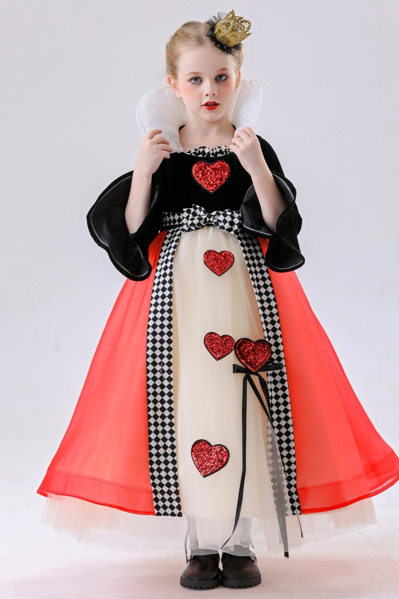 Royal Heart Queen Costume for Girls detail image 1