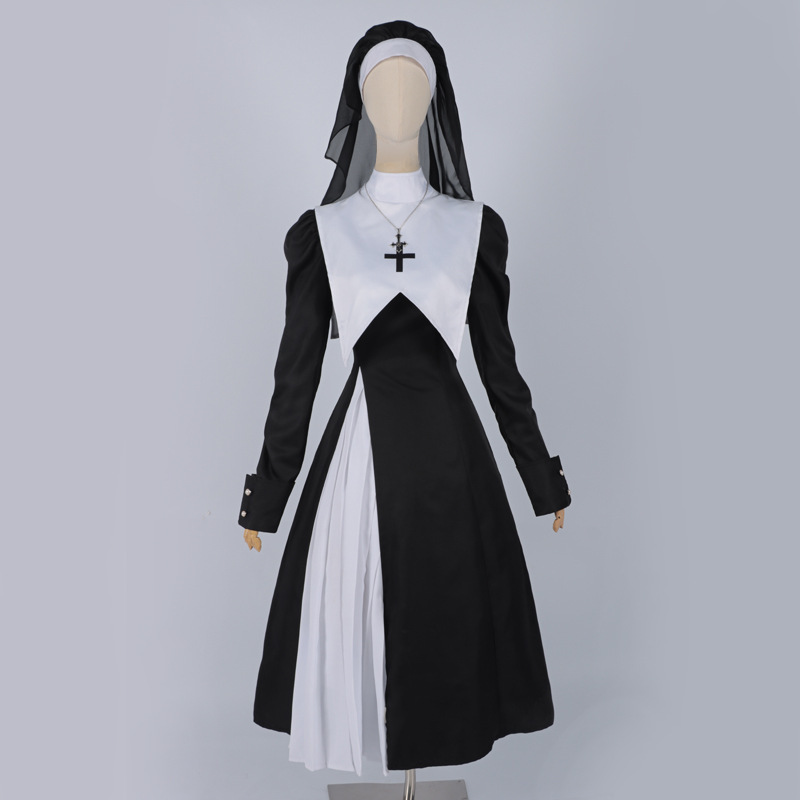 Nun Gothic Lolita Dress for Women detail image 1