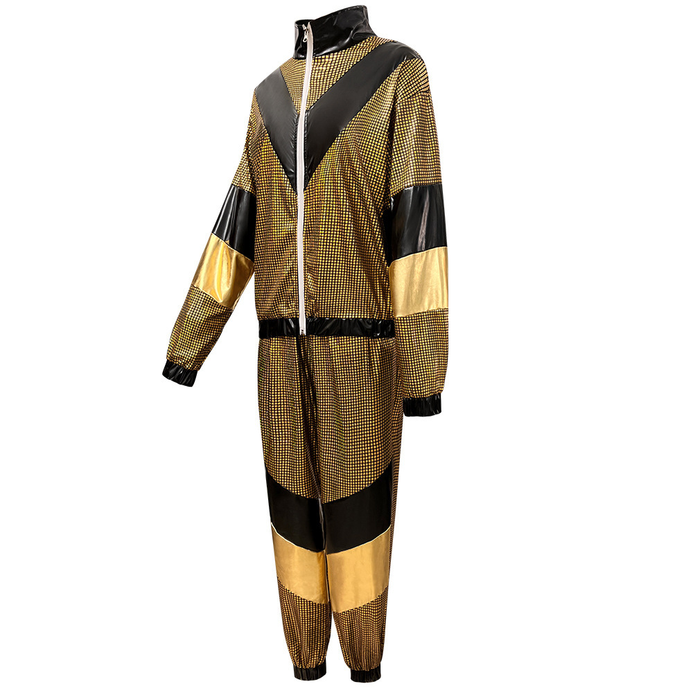 80s Hip Hop Disco Tracksuit Costume for Adults detail image 9