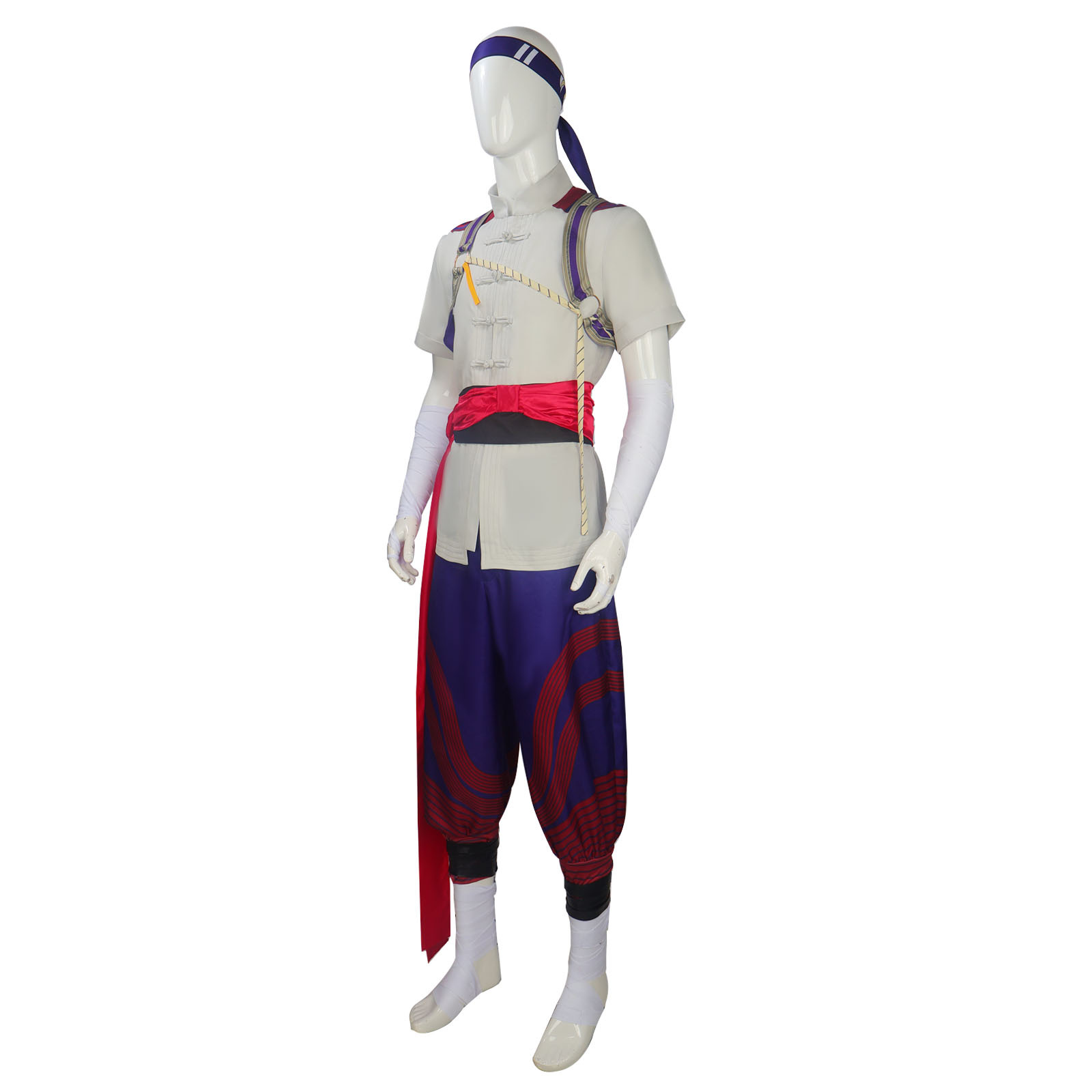 Fire Monk Fighter Costume for Adults detail image 3