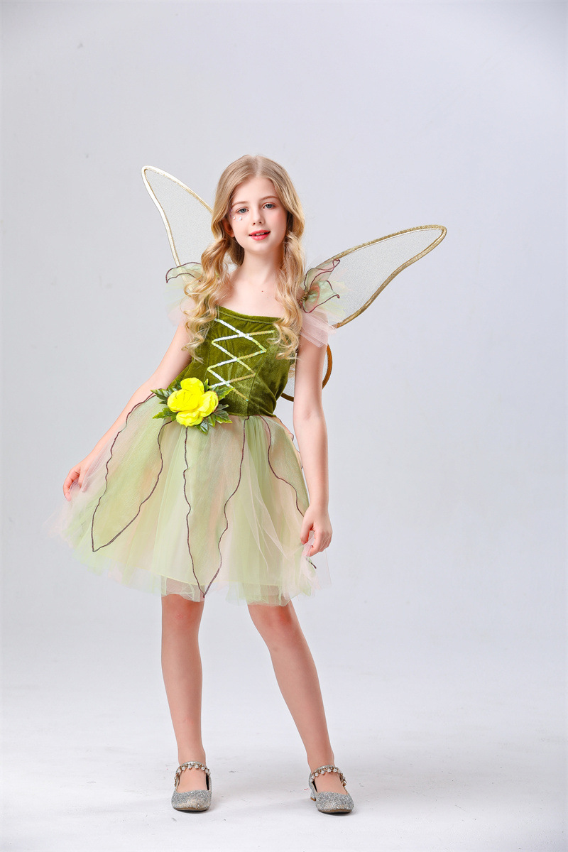 Fairy Princess Elf Tulle Puff Dress for Girls detail image 22