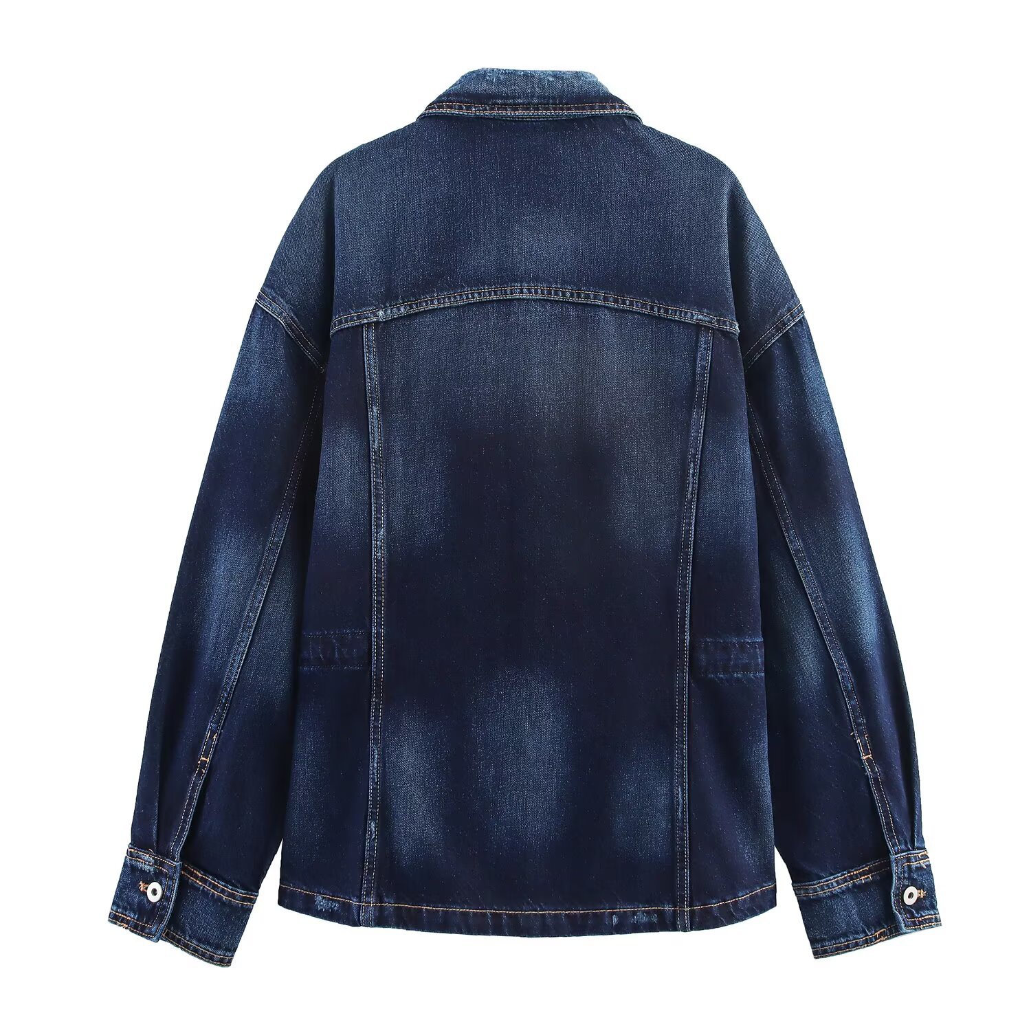 Chaqueta vaquera de mujer en denim azul