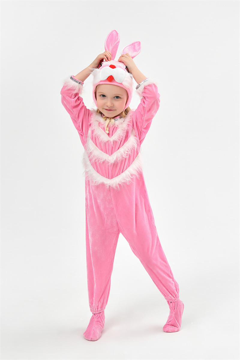 Pink Bunny Rabbit Onesie for Kids detail image 6