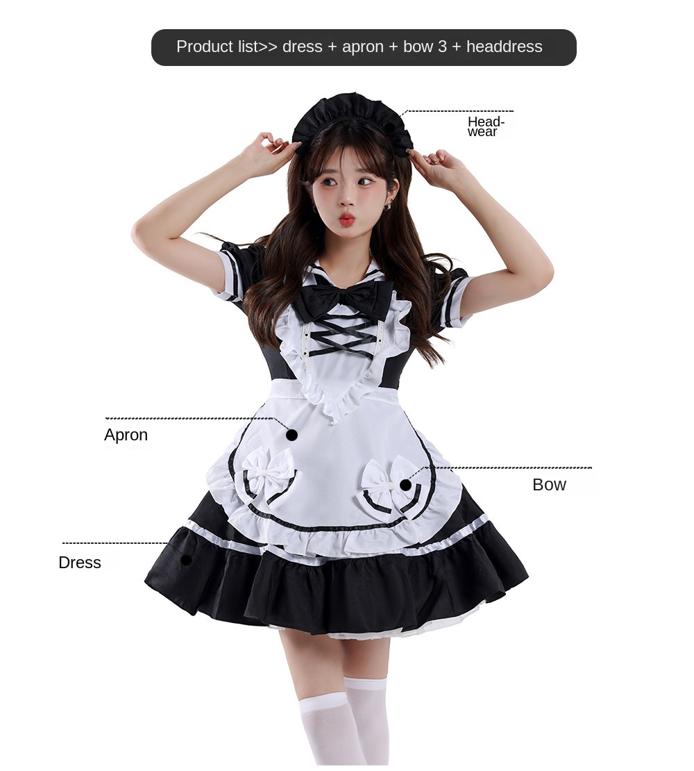 Purple Maid Princess Costume for Women detail image 1