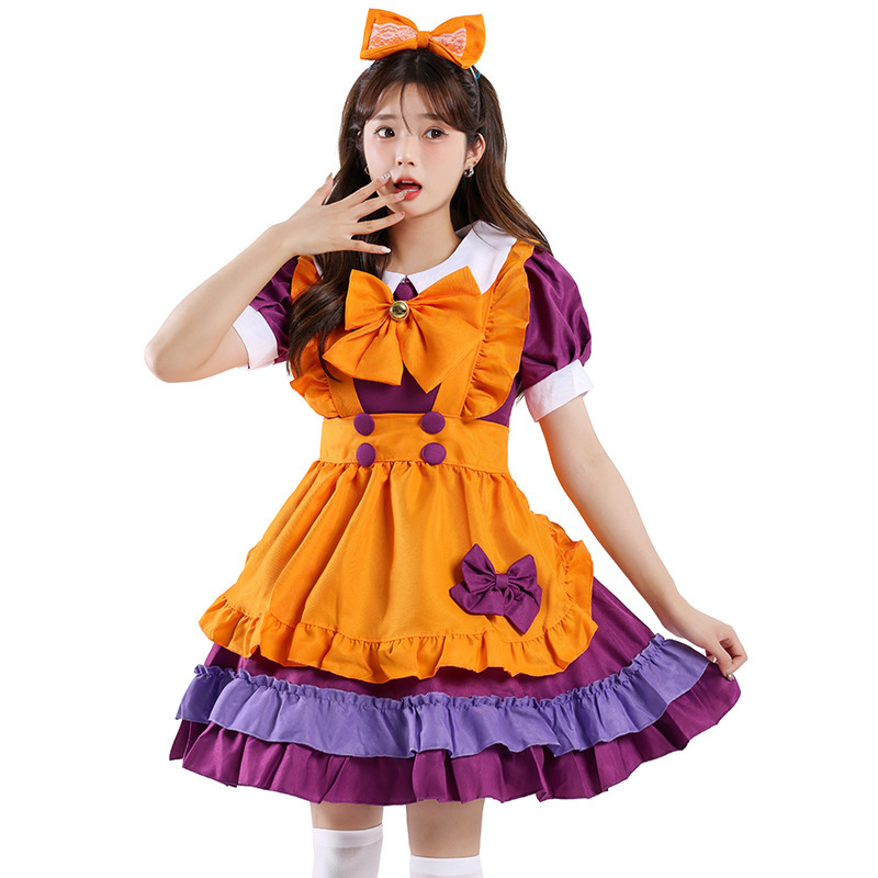 Orange Maid Lolita Costume for Women detail image 6