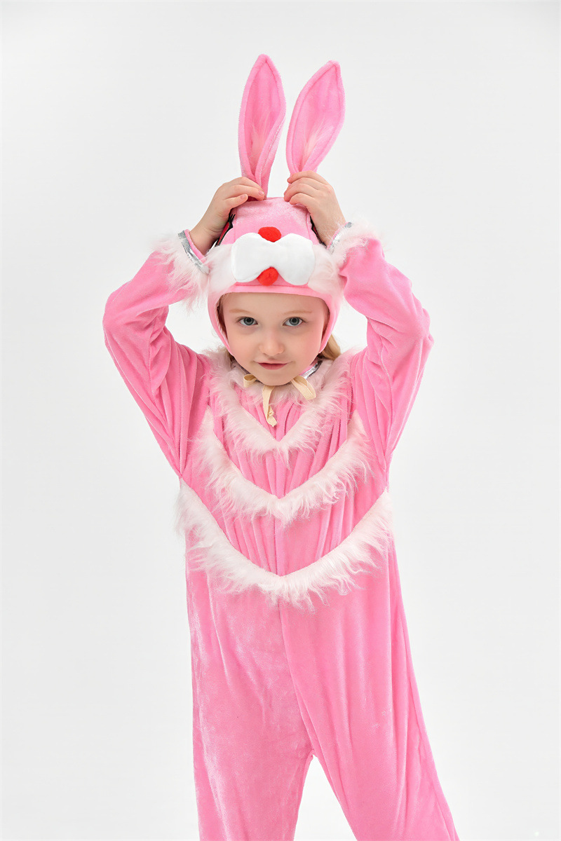Pink Bunny Rabbit Onesie for Kids detail image 7