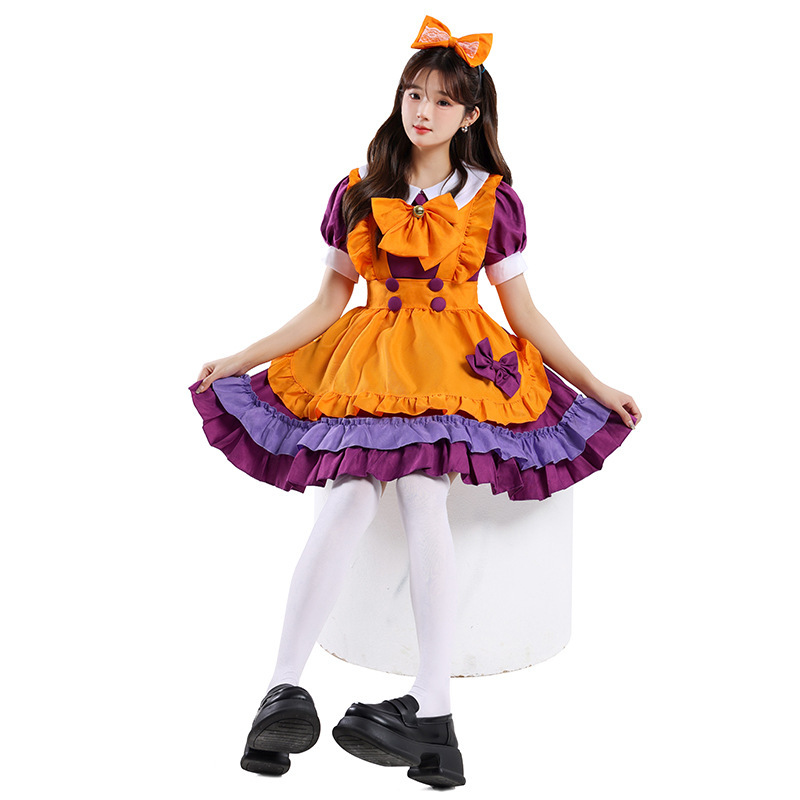 Orange Maid Lolita Costume for Women detail image 2