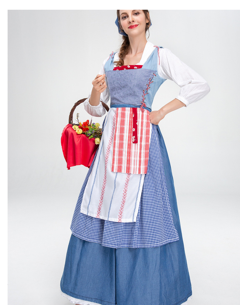 Medieval Farmhouse Maid Dress for Girls and Women detail image 5