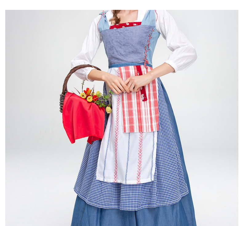 Medieval Farmhouse Maid Dress for Girls and Women detail image 2