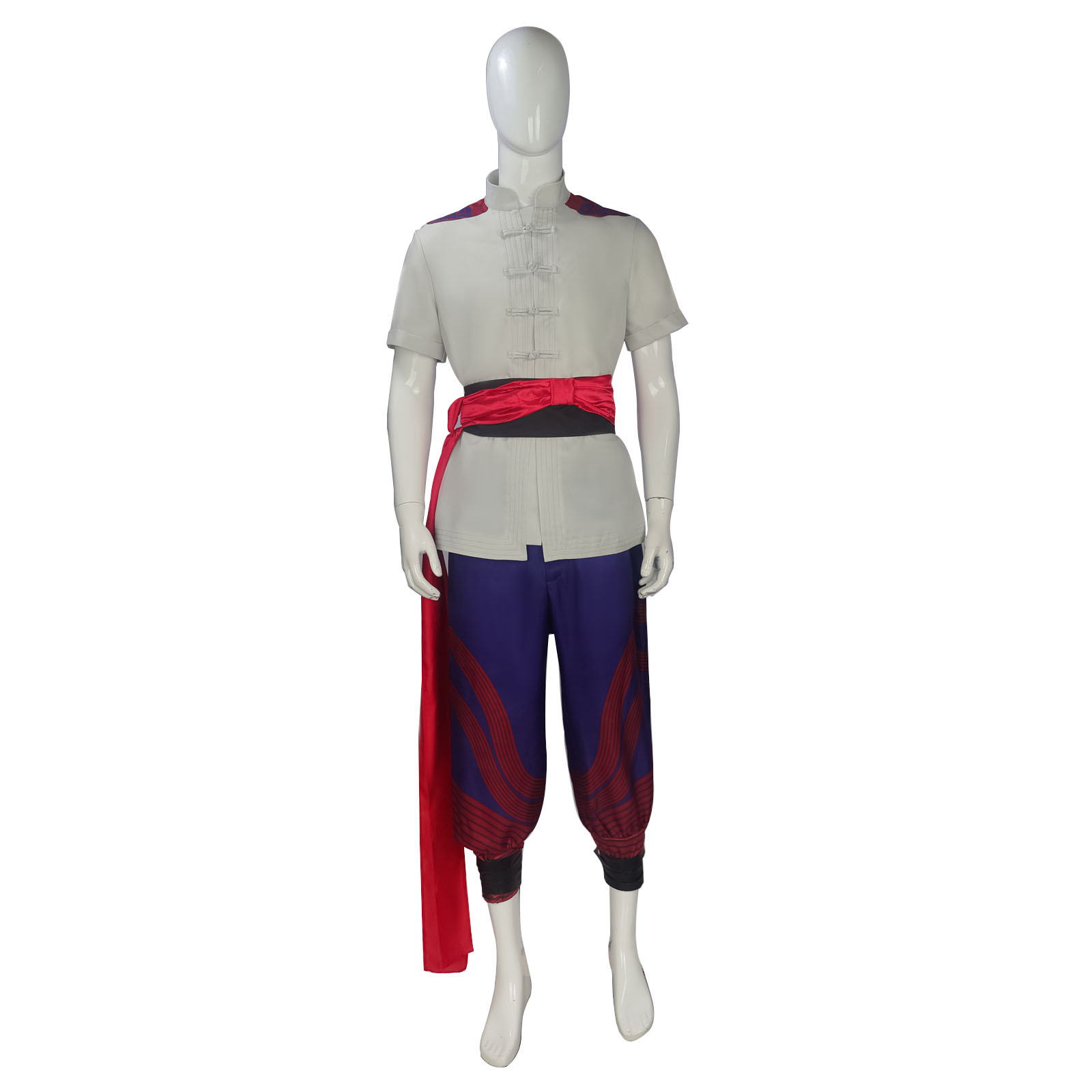 Fire Monk Fighter Costume for Adults detail image 5