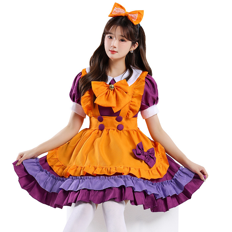 Orange Maid Lolita Costume for Women detail image 3