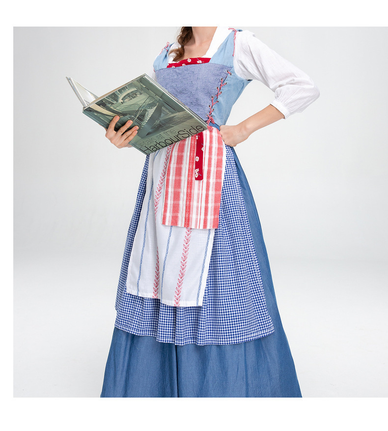 Medieval Farmhouse Maid Dress for Girls and Women detail image 7