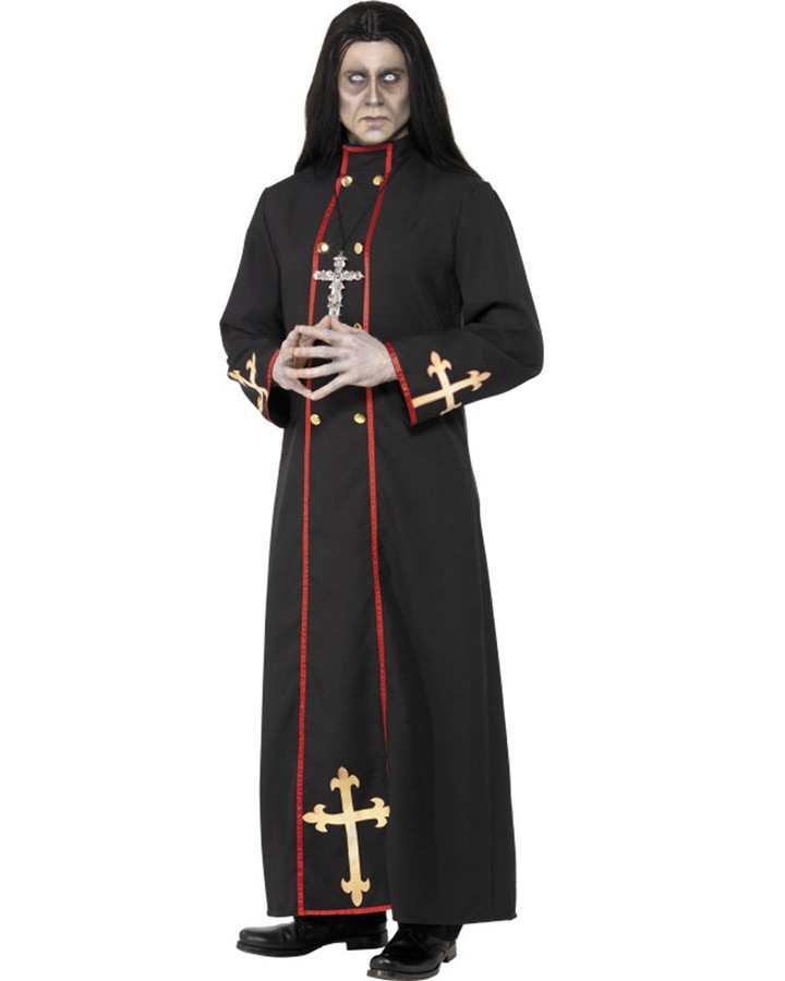 Medieval Wizard Priest Cleric Robe for Men detail image 4