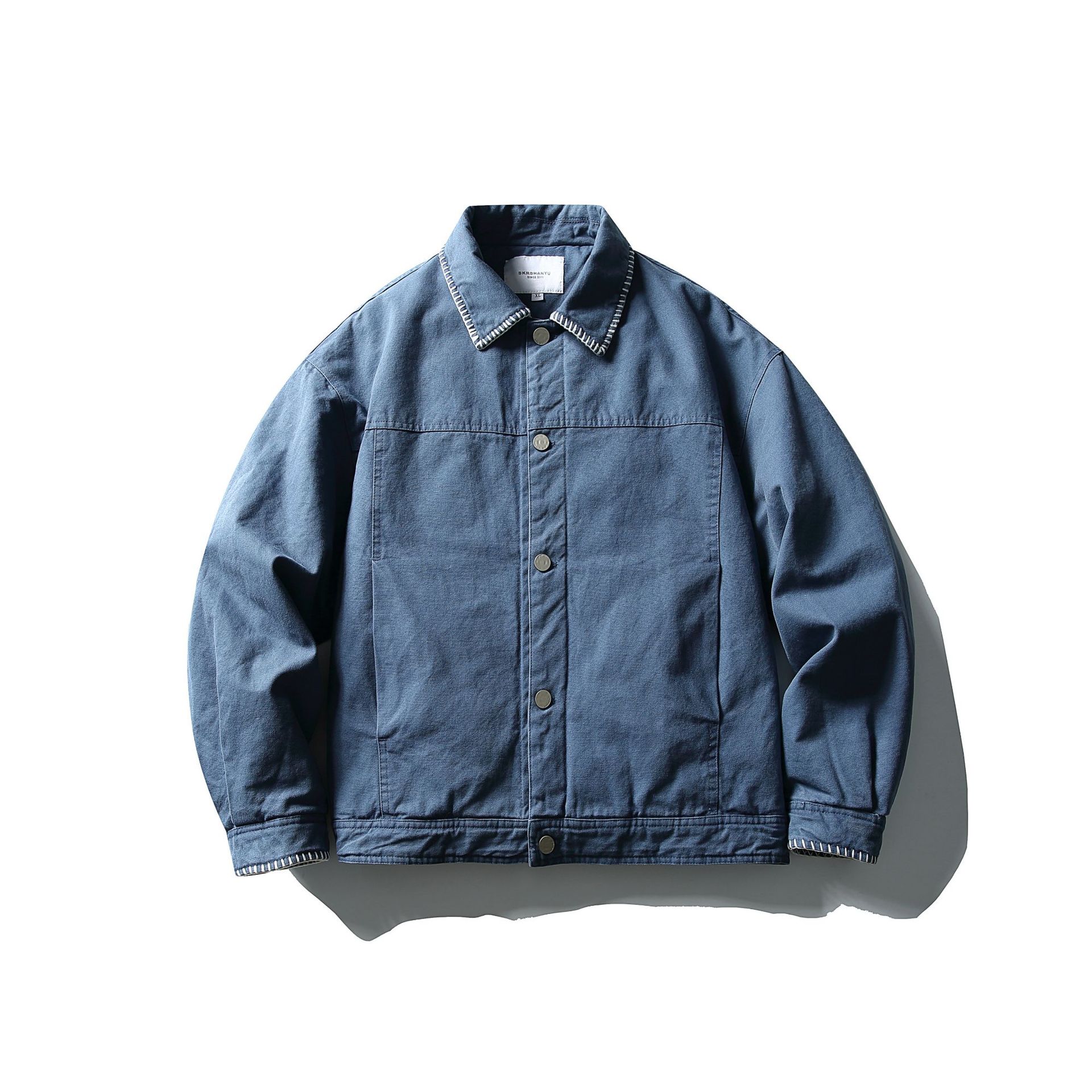 Chaqueta denim azul de hombre