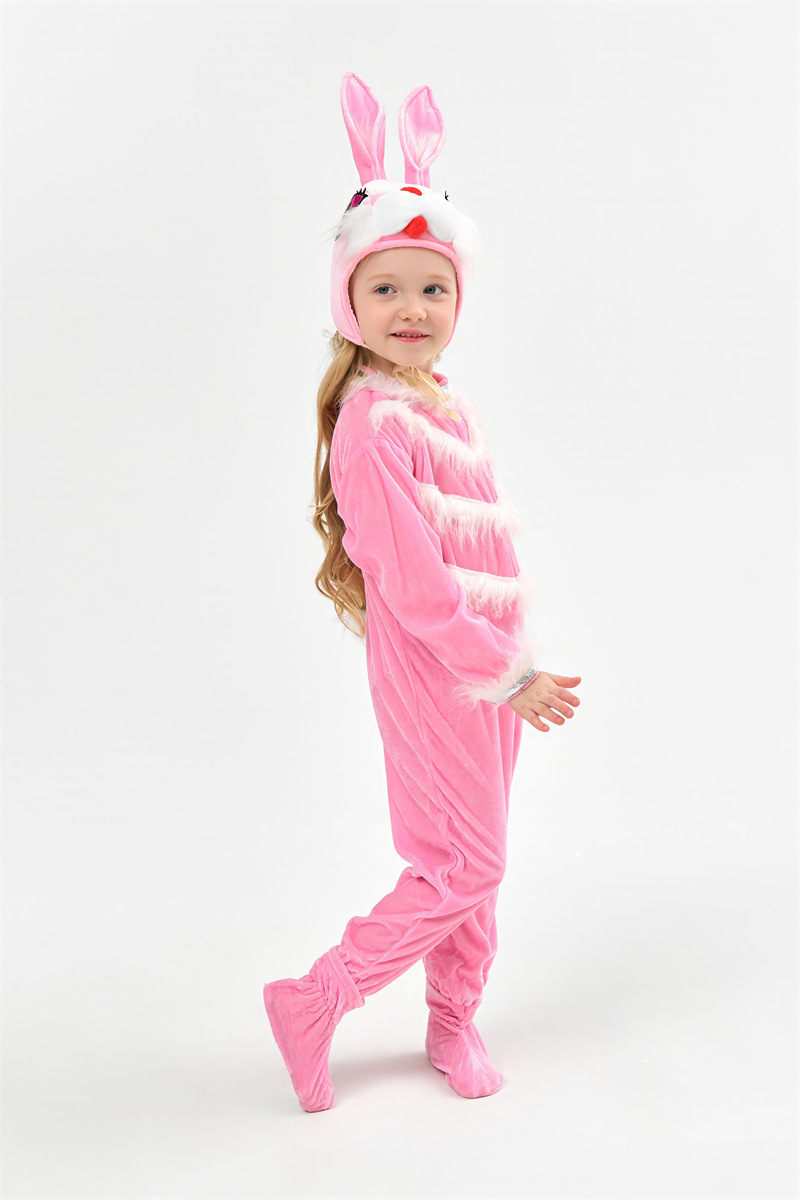 Pink Bunny Rabbit Onesie for Kids detail image 12