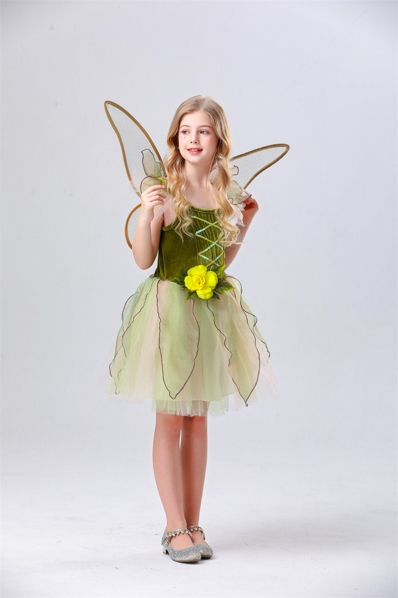 Fairy Princess Elf Tulle Puff Dress for Girls detail image 20