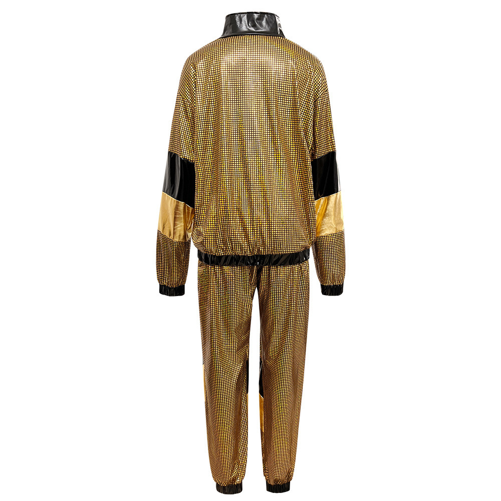 80s Hip Hop Disco Tracksuit Costume for Adults detail image 13