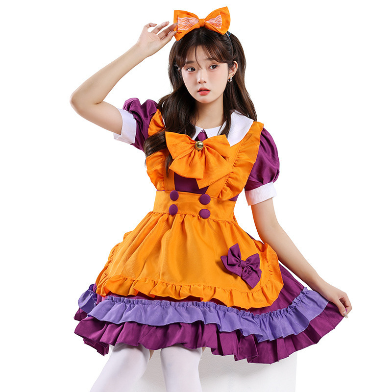 Orange Maid Lolita Costume for Women detail image 11