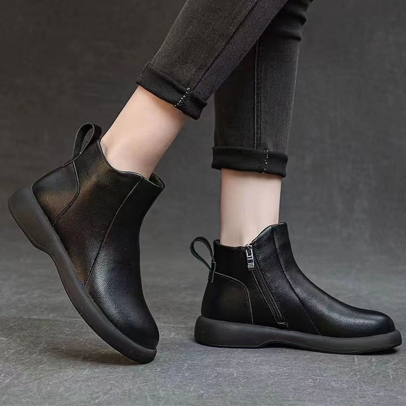 Women's thick-soled height-increasing plush warm Martin boots image 4
