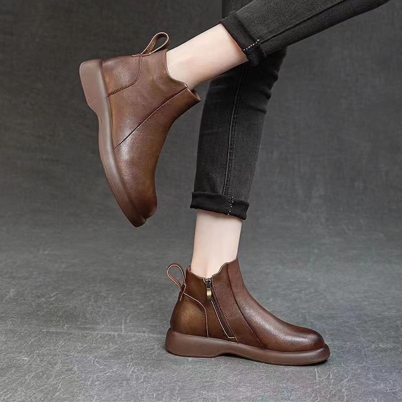 Women's thick-soled height-increasing plush warm Martin boots image 5