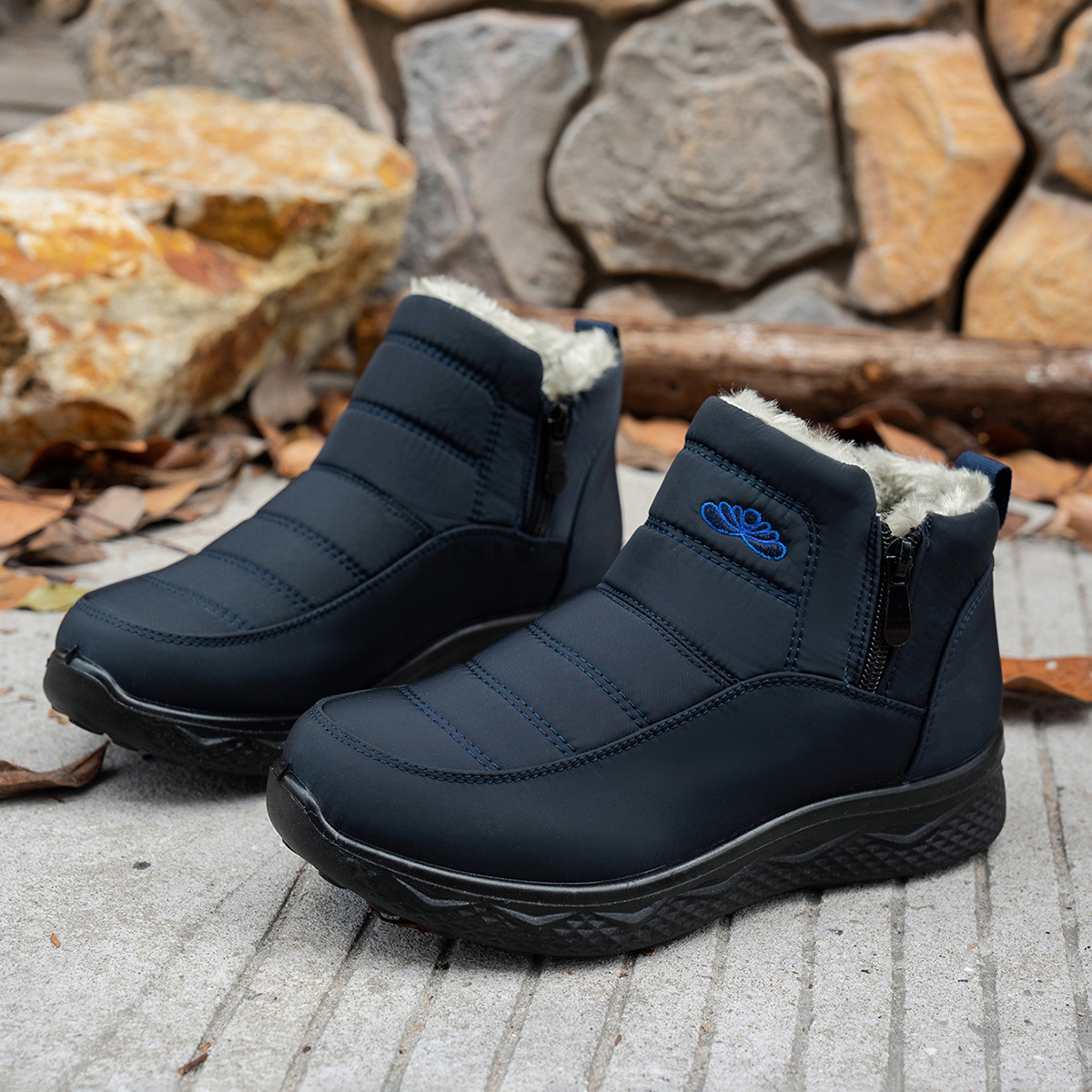 Thick and Warm Cotton Boots with Velvet for Children image 3