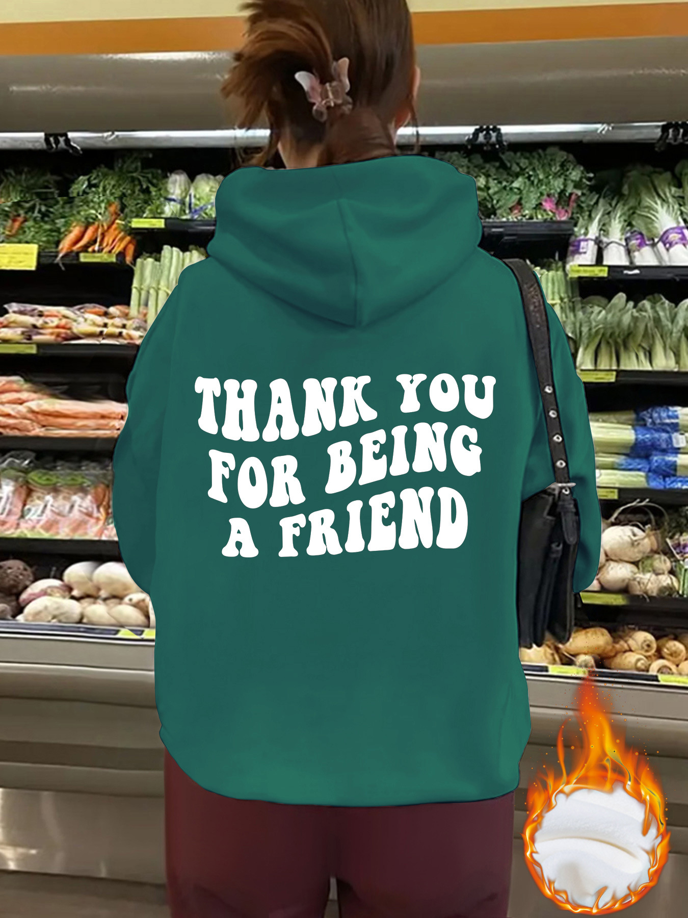Friendship hoodie dark green