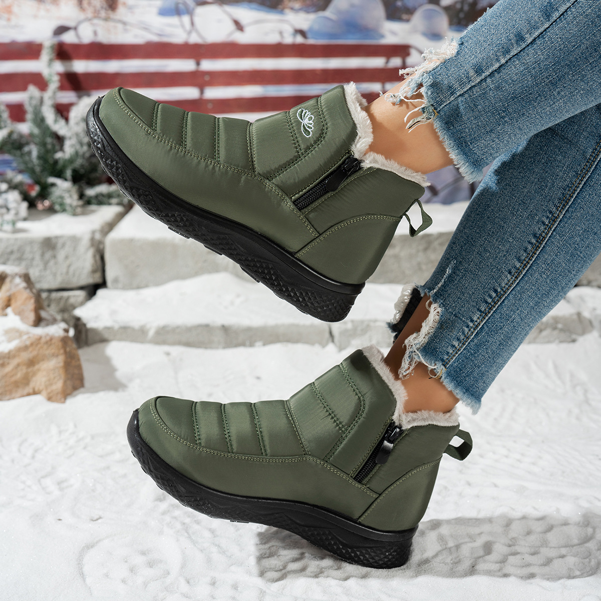 Thick and Warm Cotton Boots with Velvet for Children image 12