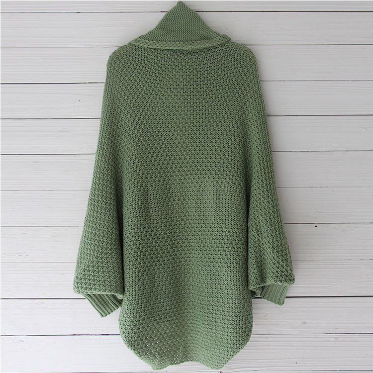 Batwing Turtleneck Sweater sizing and product details