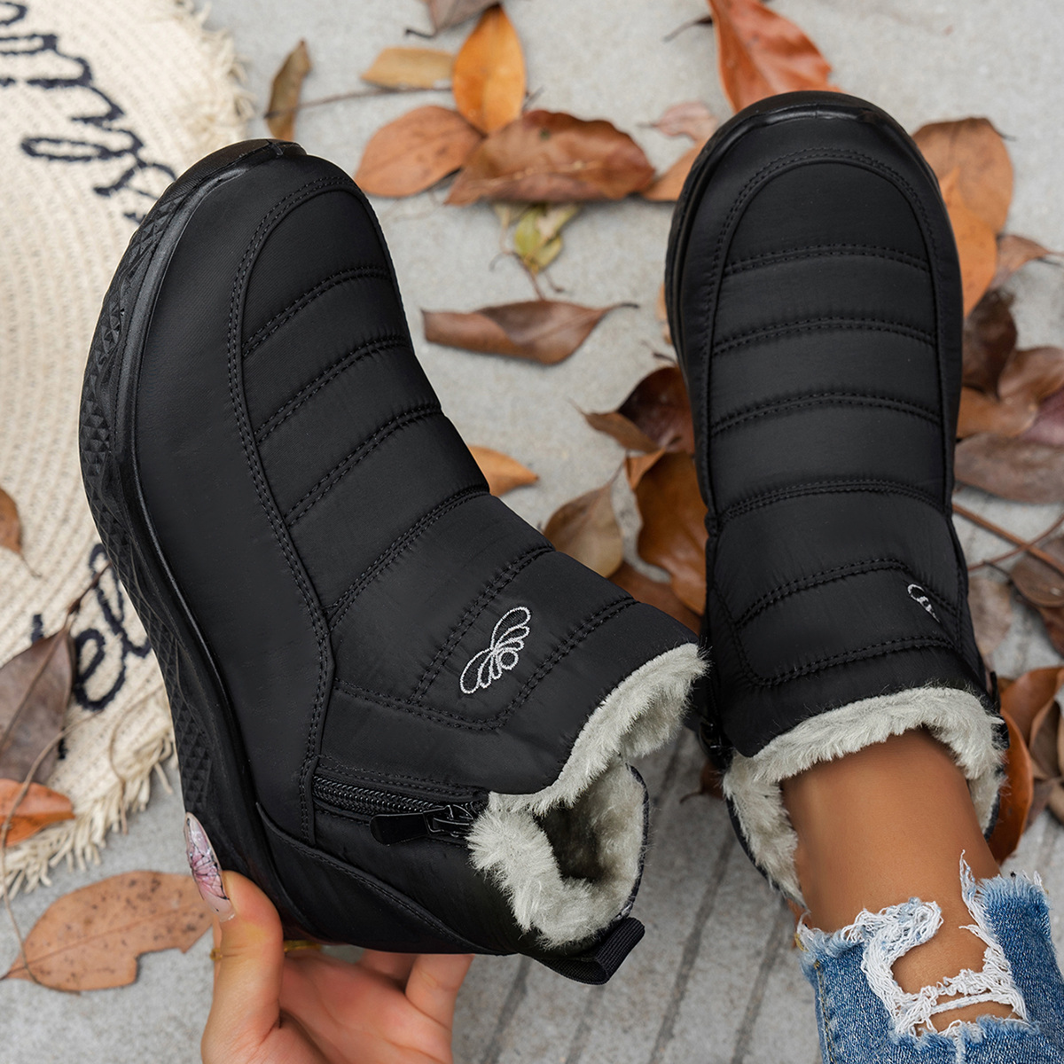 Thick and Warm Cotton Boots with Velvet for Children image 9