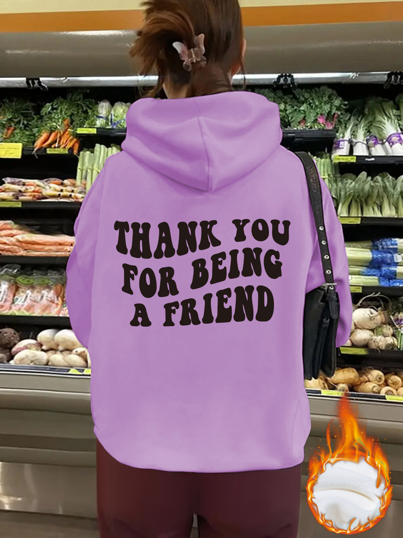 Friendship hoodie purple