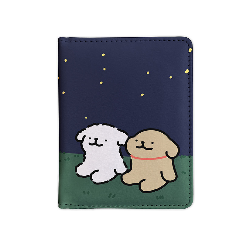 Line Dog Outdoor Travel Passport Holder with Card Slots, Multi-Functional Wallet for Travel, Compact Organizer for Tickets and Documents