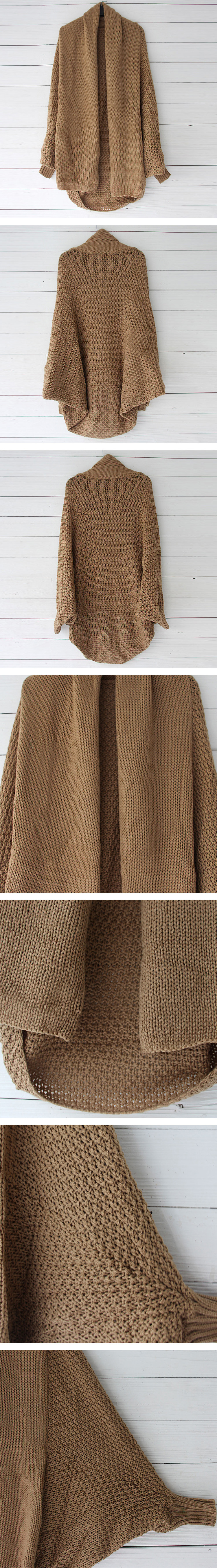 Batwing Turtleneck Sweater sizing and product details