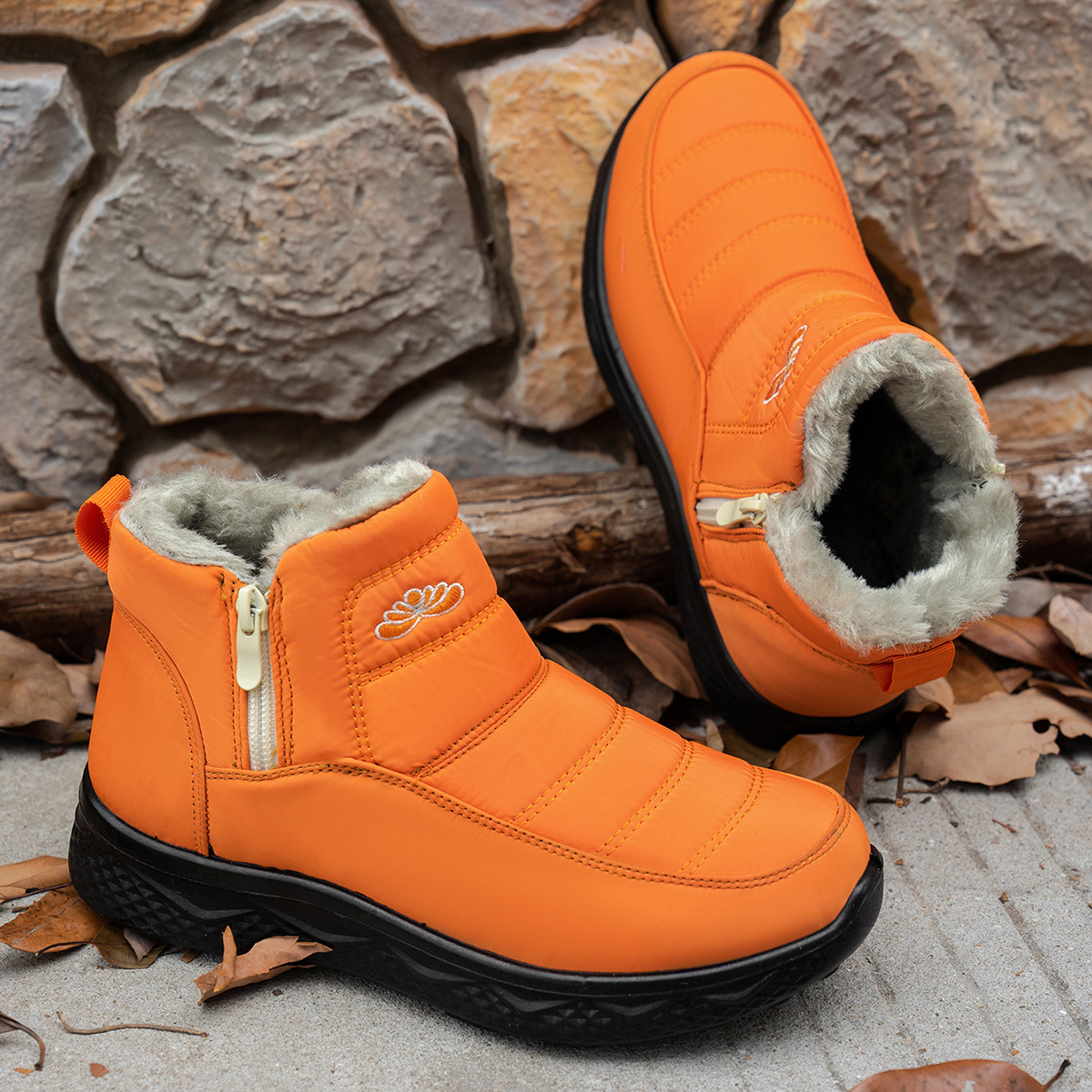 Thick and Warm Cotton Boots with Velvet for Children image 5
