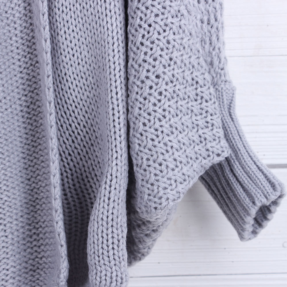 Batwing Turtleneck Sweater sizing and product details