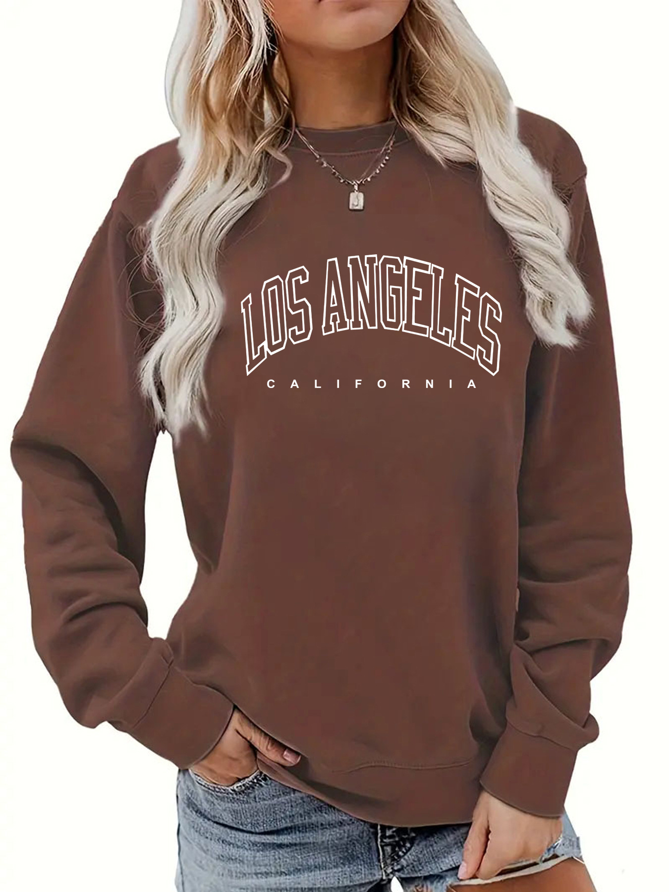 Sudadera LA en negro para mujer