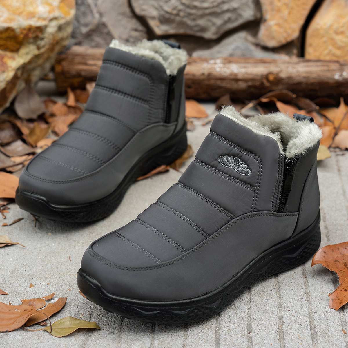 Thick and Warm Cotton Boots with Velvet for Children image 8