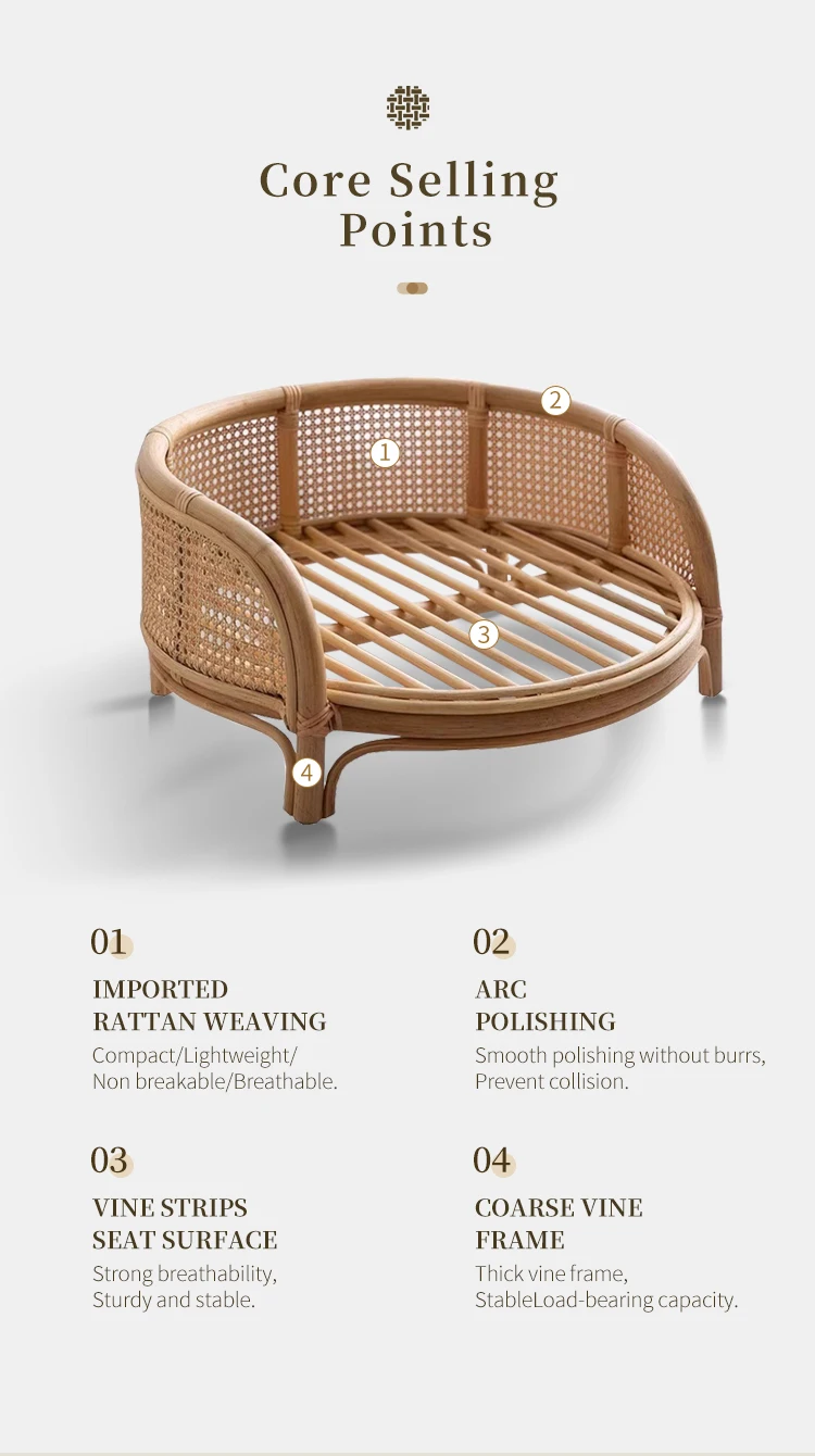 Lunlin舒适的猫和狗宠物窝床