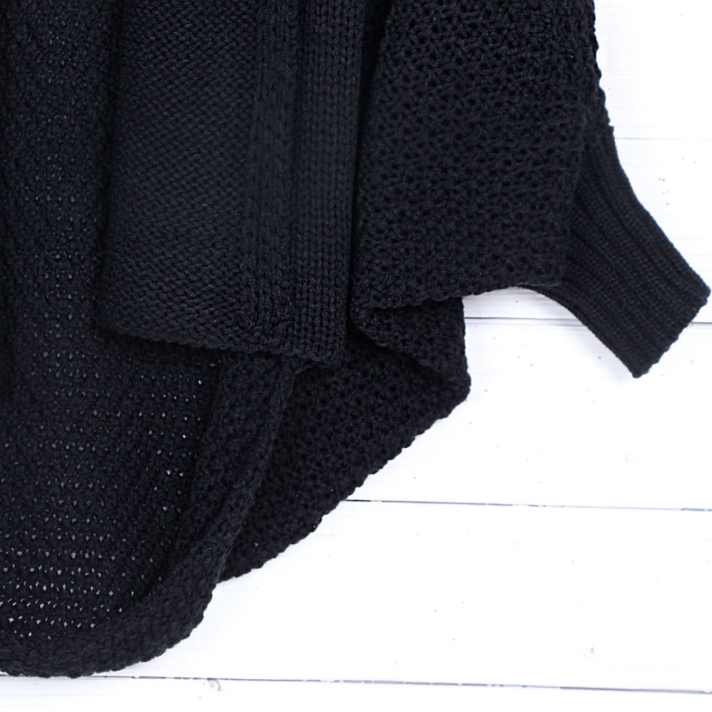 Batwing Turtleneck Sweater sizing and product details
