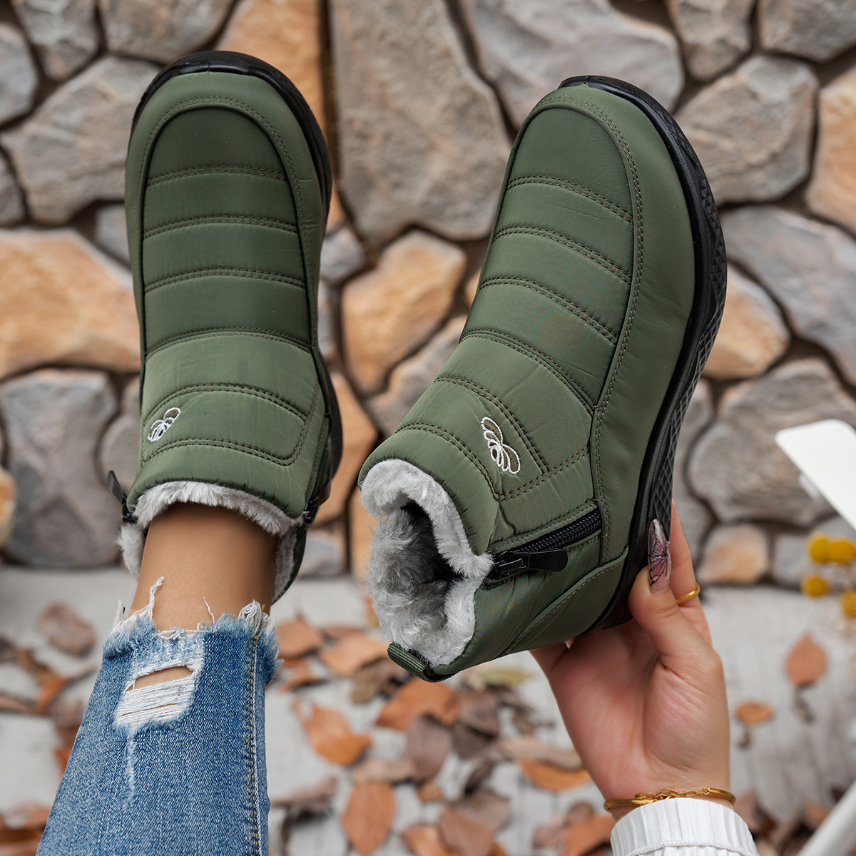 Thick and Warm Cotton Boots with Velvet for Children image 7