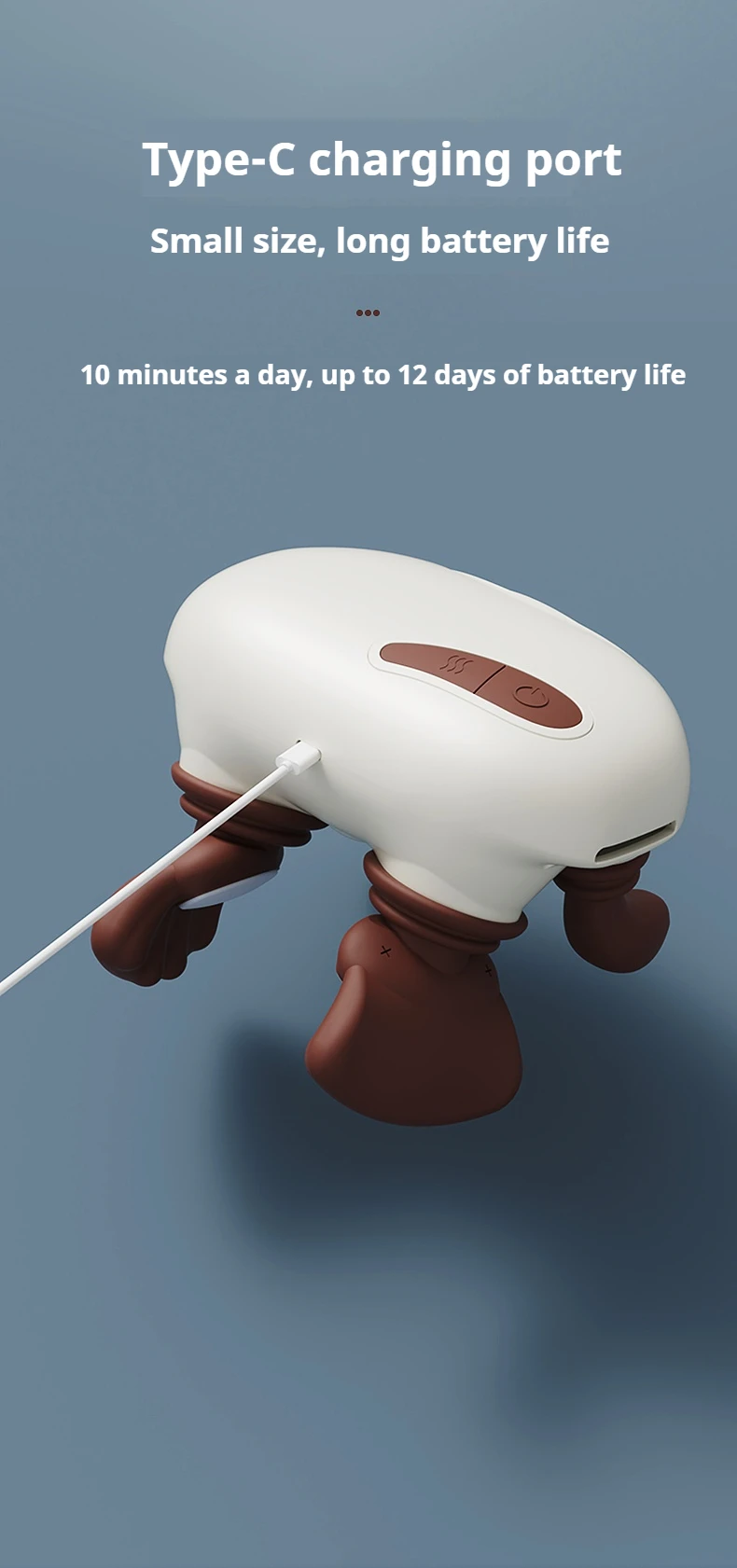 2025新型指压背部和颈部按摩器深层组织揉捏背部按摩器带热量