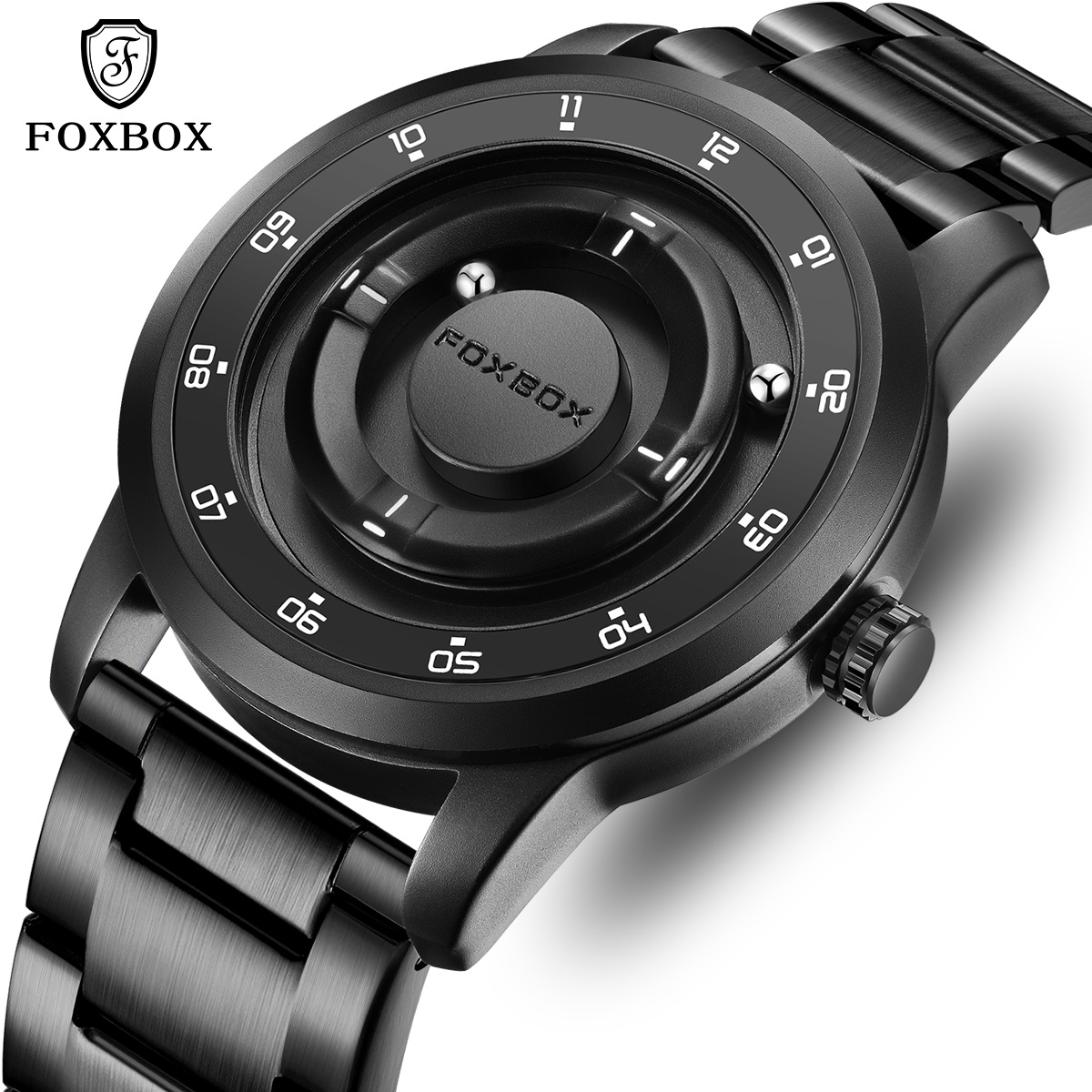 LIGE Fashionable Roman Numeral Men's Multi-Function Quartz Watch with Leather Strap and Water