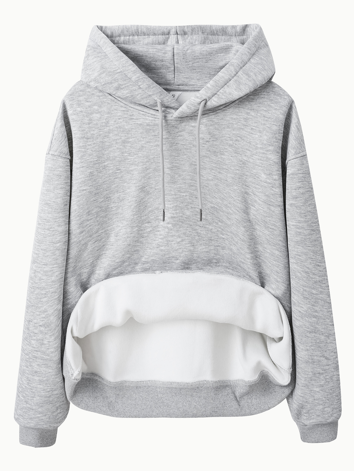 Hoodie detail slogan print