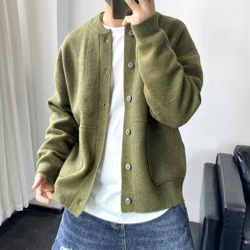 Chaqueta de punto grueso albaricoque