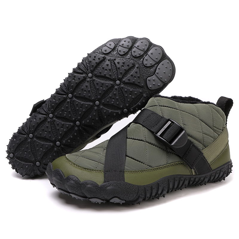 Outdoor five finger snow boots waterproof cotton shoes with plush and thickened hiking cotton boots image 4
